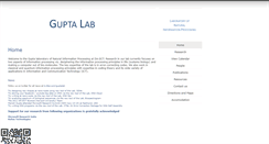 Desktop Screenshot of guptalab.org